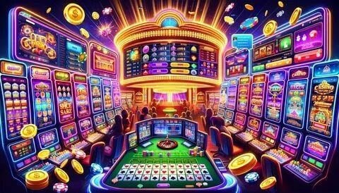Tampilan free spin dan multiplier bonus di Buffalo King